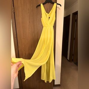 Worn once. Akira yellow beach dress/bodysuit.